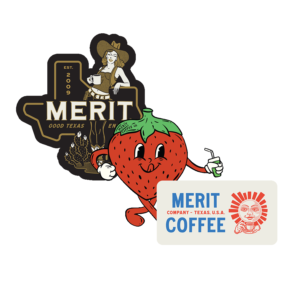 Merit Coffee Stickers