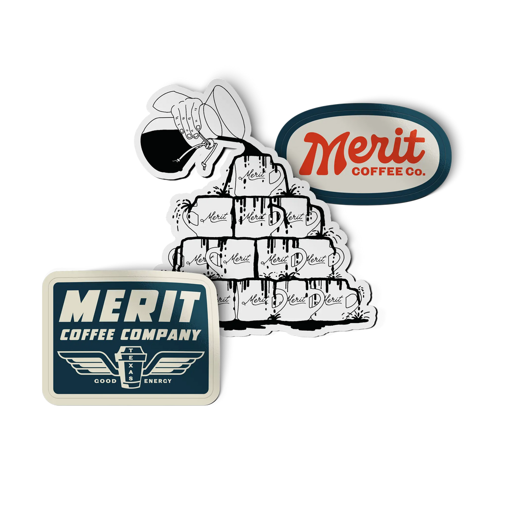 Merit Coffee Stickers
