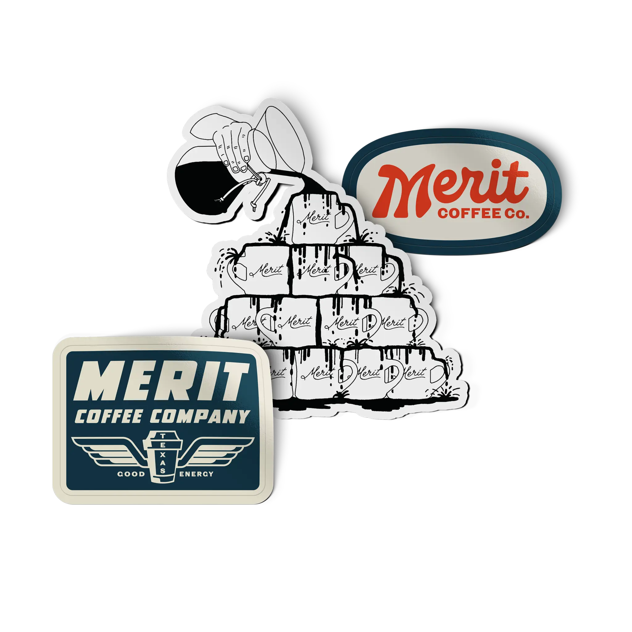 Merit Coffee Stickers