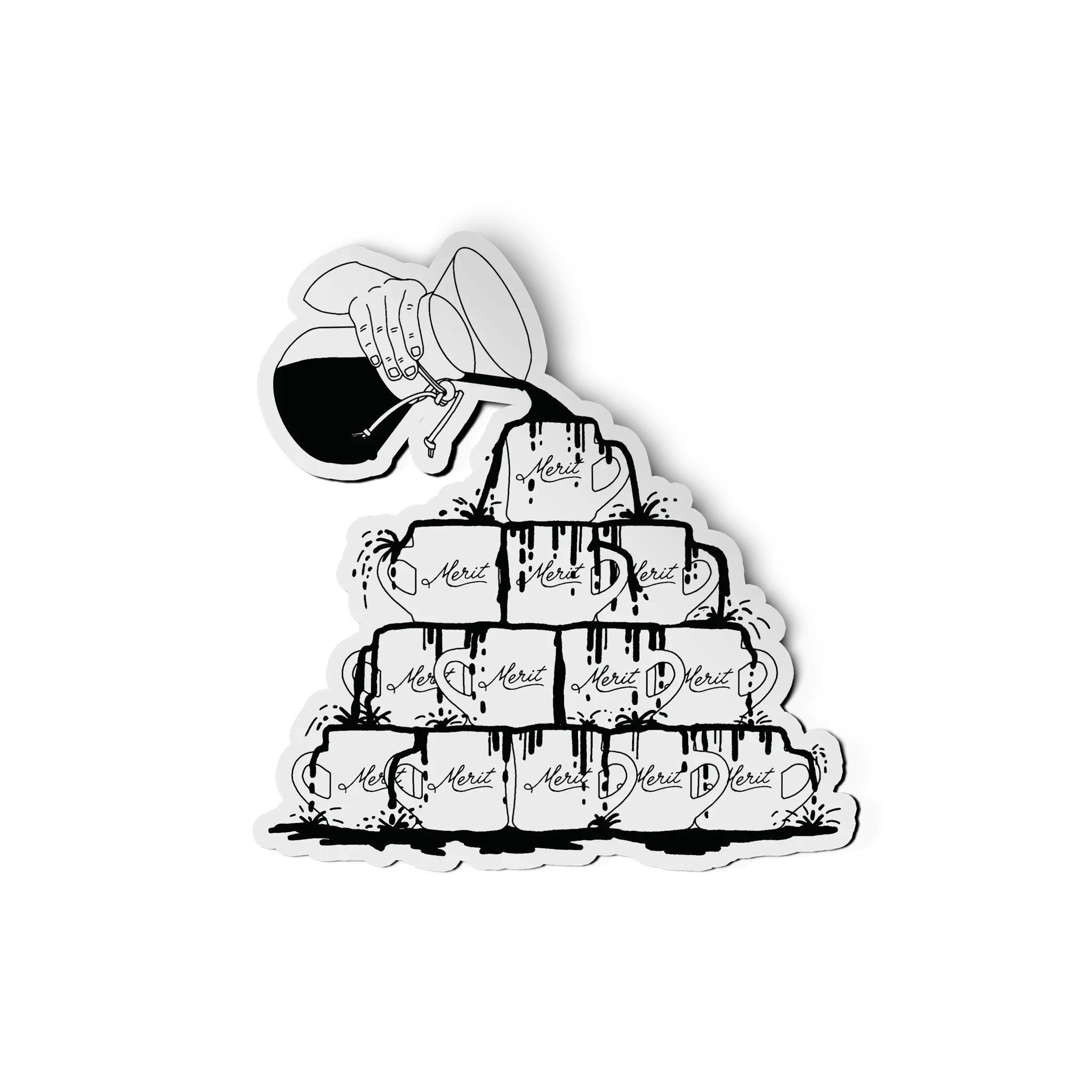 Merit Coffee Stickers