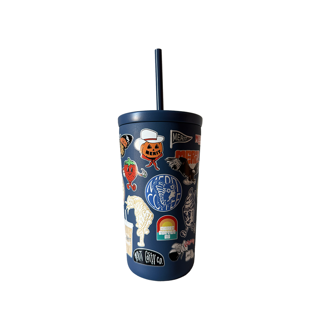 Merit Sticker Straw Cup
