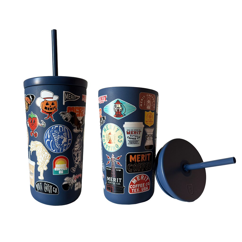 Merit Sticker Straw Cup
